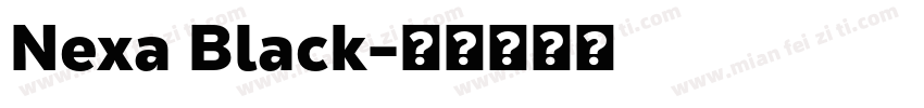 Nexa Black字体转换
